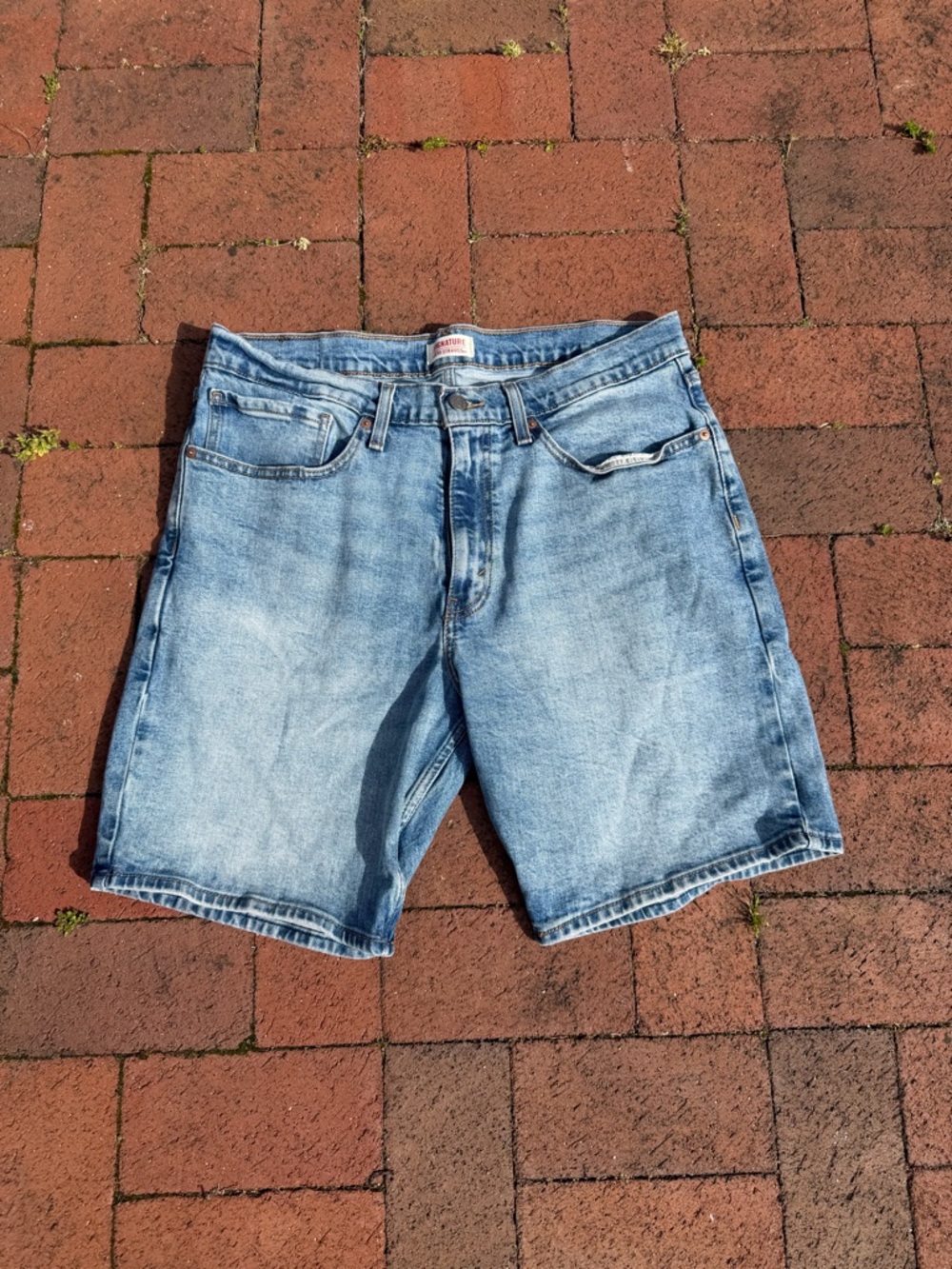 Signature by Levi Strauss Light Blue Denim Jean Shorts